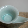 Cyan Flower Cup with Tray