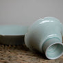 Cyan Flower Cup with Tray
