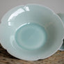 Cyan Flower Cup with Tray
