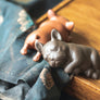 tea pet, yi xing clay tea pet, pug, pug tea pet, hand made tea pet, tea accessory, gong fu cha, gong fu tea, gong fu tea accessory