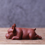 tea pet, yi xing clay tea pet, pug, pug tea pet, hand made tea pet